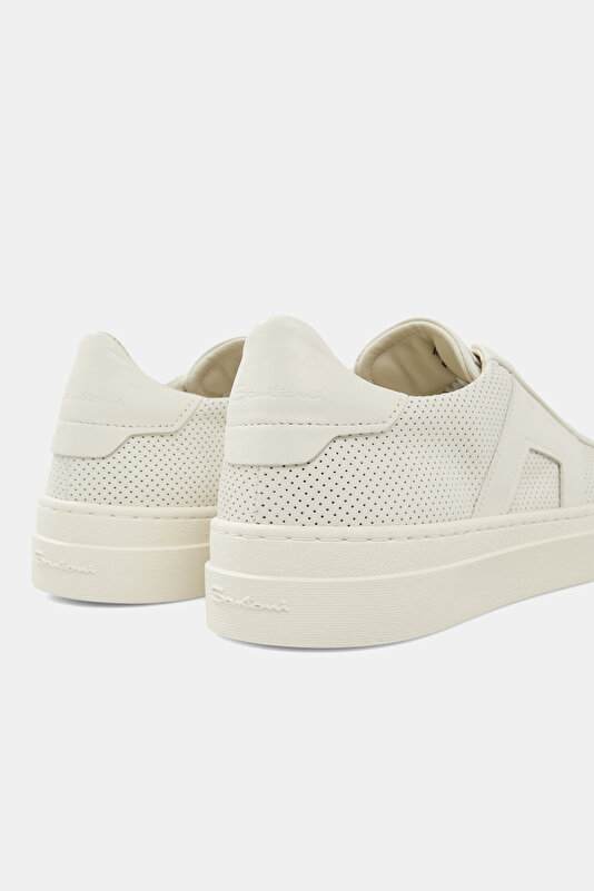 BAĞCIKLI DERİ SNEAKER AYAKKABI 4