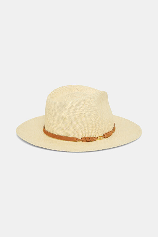 LIGHT BEIGE WICKER HAT 2