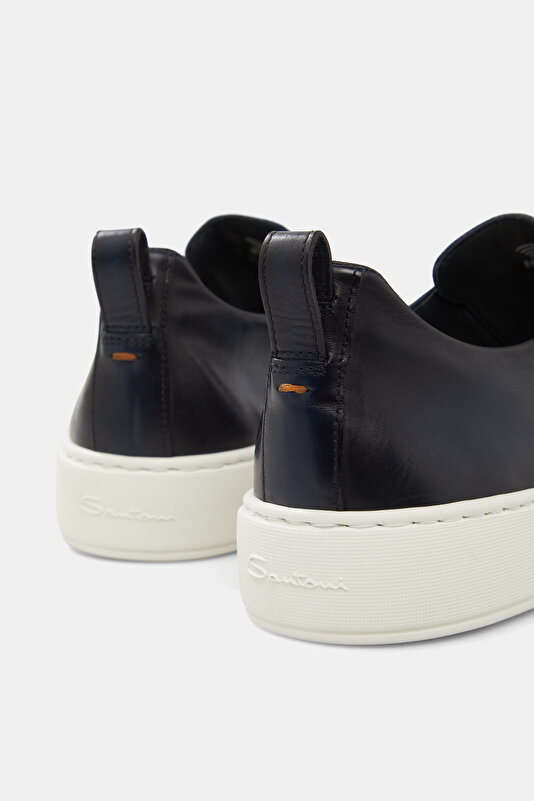 NAVY BLUE LEATHER SHOE 4