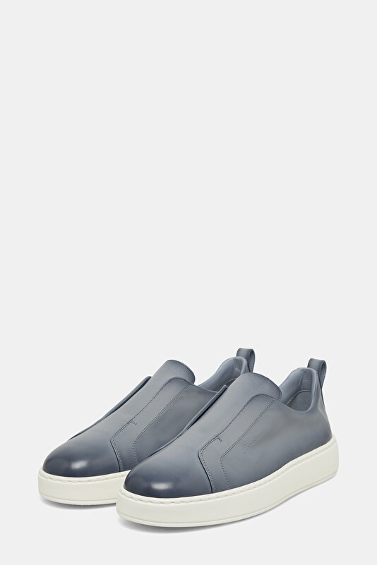 LIGHT BLUE LEATHER SHOE 2