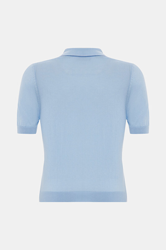 BLUE POLO NECK TRICOT 2