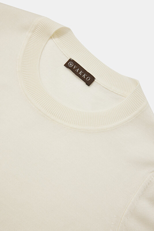 ECRU BASIC / ROUND NECKLINE TRICOT 3