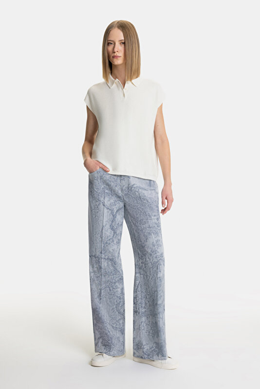 ECRU POLO NECK TRICOT 3