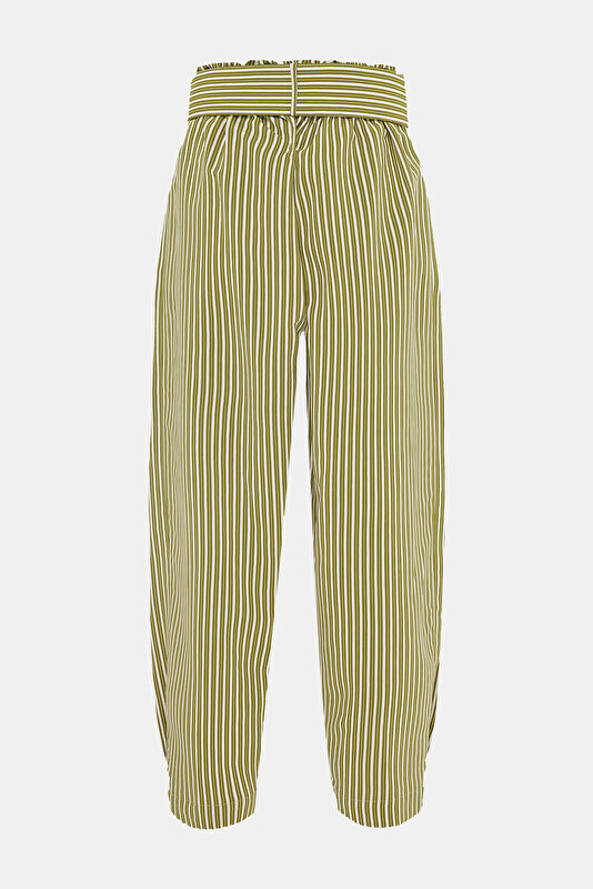 ECRU STRIPED TROUSERS 4