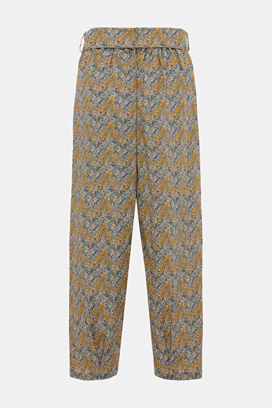 MULTICOLOR FLORAL PATTERN TROUSERS 4