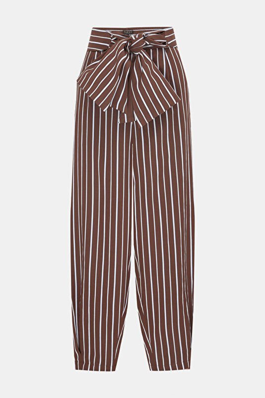 ECRU STRIPED TROUSERS 3