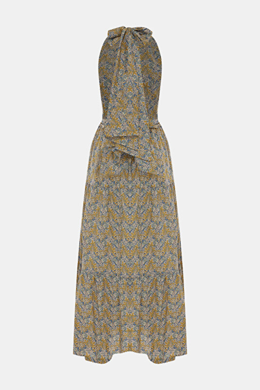 MULTICOLOR HALTER DRESS 4