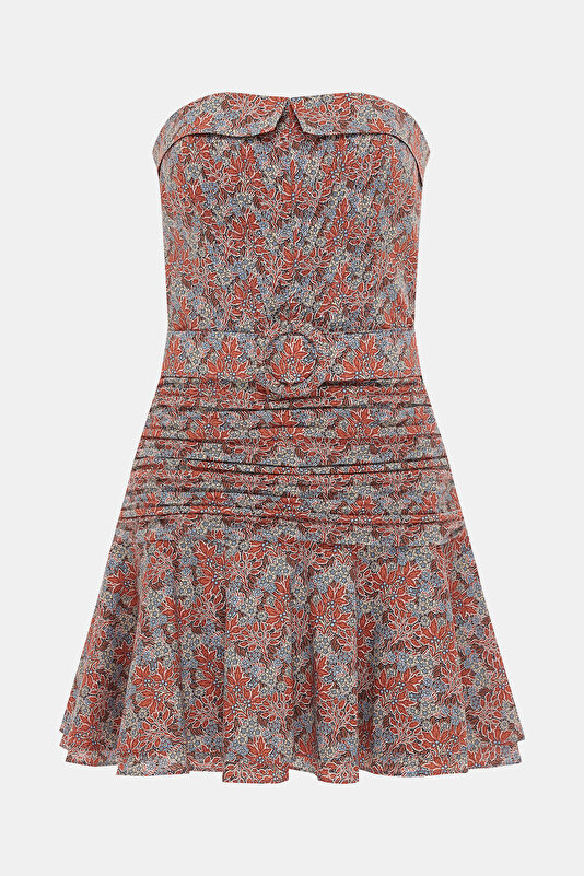 MULTICOLOR SLEEVELESS SHORT DRESS