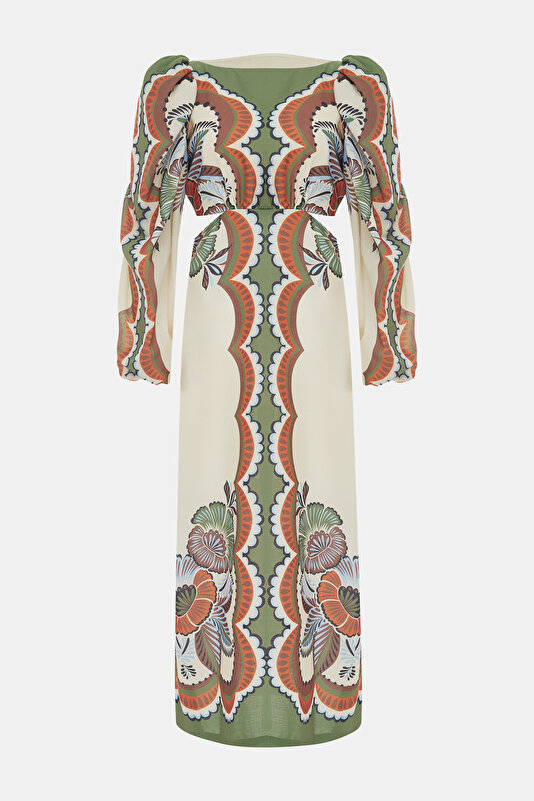 MULTICOLOR LONG SLEEVE DRESS 3