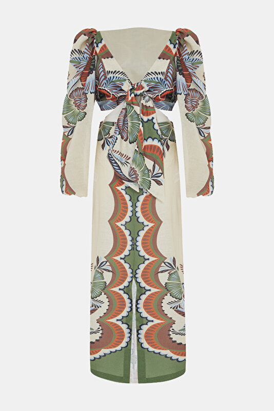 MULTICOLOR LONG SLEEVE DRESS 4