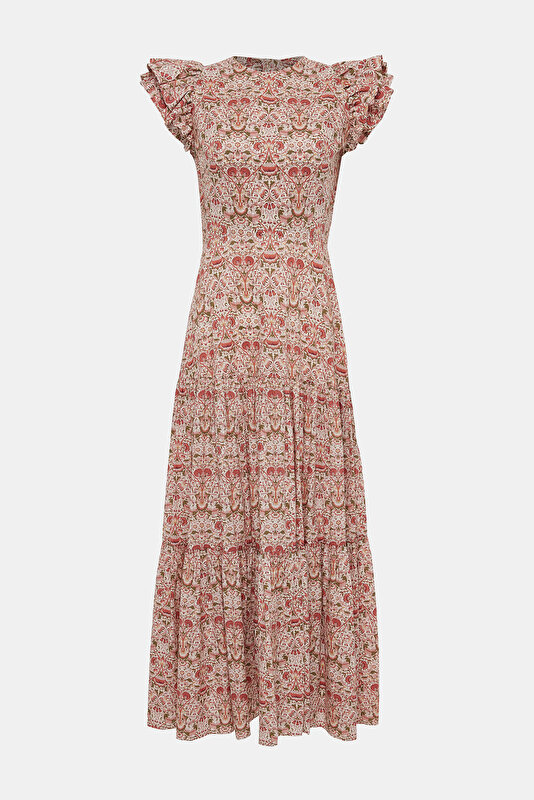 MULTICOLOR SHORT SLEEVE DRESS