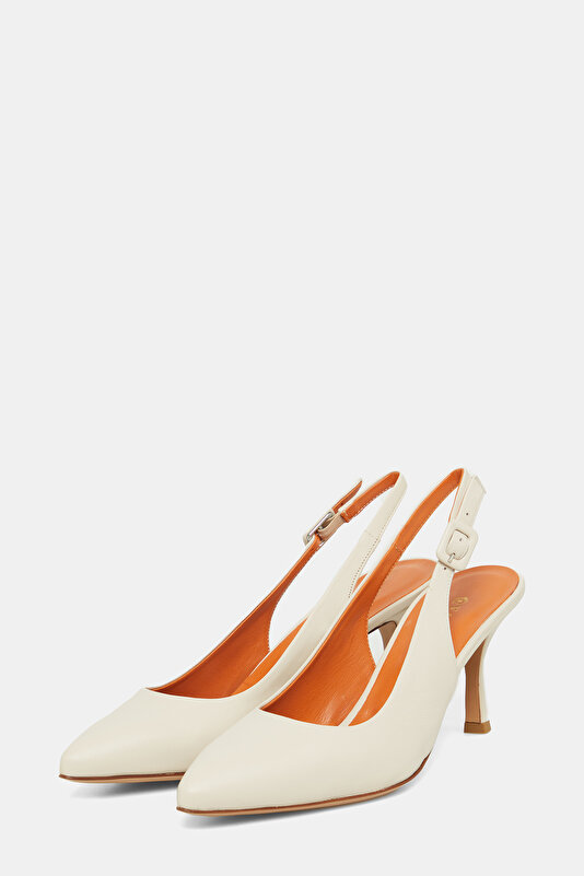 ECRU LEATHER SHOE 2
