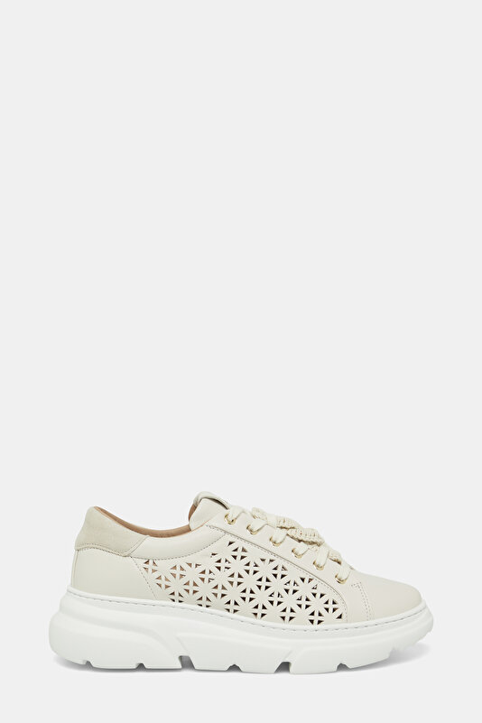 ECRU LEATHER SHOE