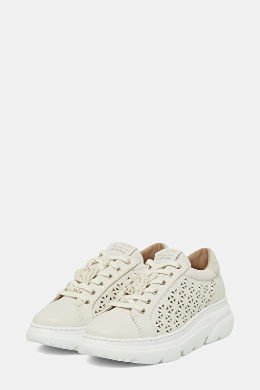 ECRU LEATHER SHOE 2