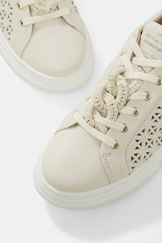 ECRU LEATHER SHOE 4