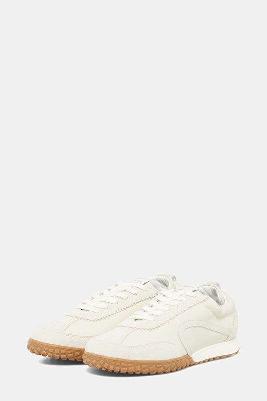 ECRU LEATHER SHOE 2