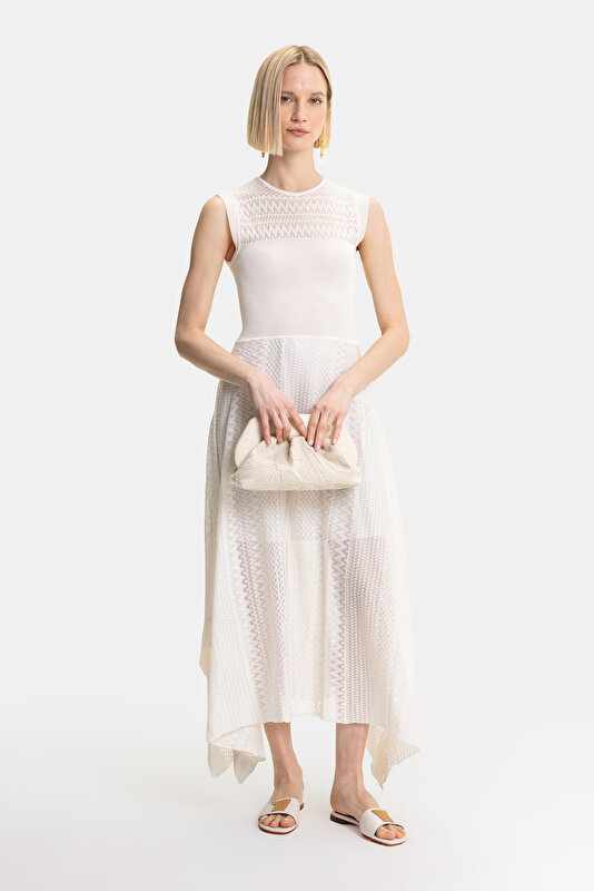 ECRU SLEEVELESS DRESS