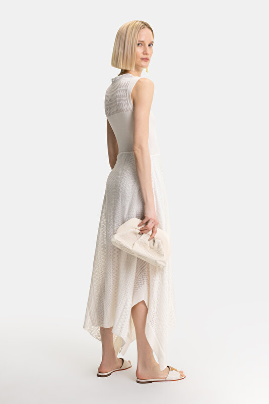 ECRU SLEEVELESS DRESS 2