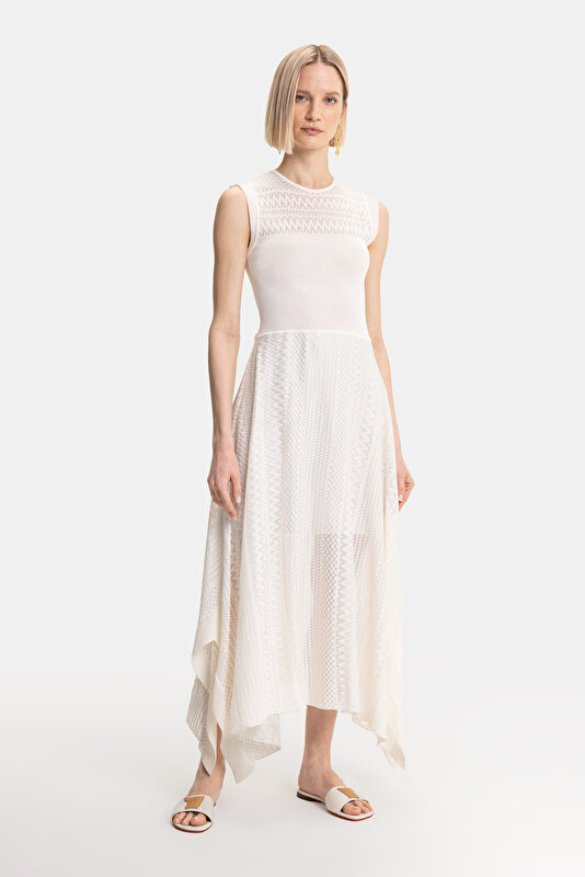 ECRU SLEEVELESS DRESS 4