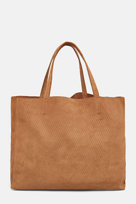TAN MONOGRAM LEATHER BAG 3