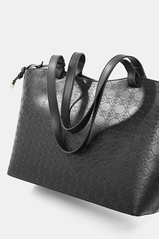 BLACK MONOGRAM BAG 4