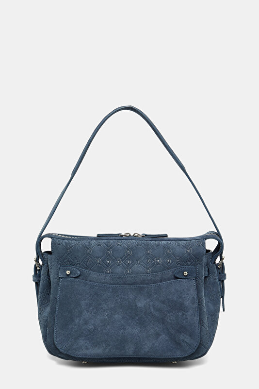 LACİVERT MONOGRAM DERİ ÇANTA 3