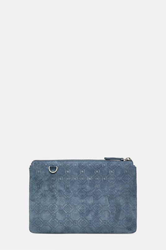 LACİVERT MONOGRAM DERİ ÇANTA 4