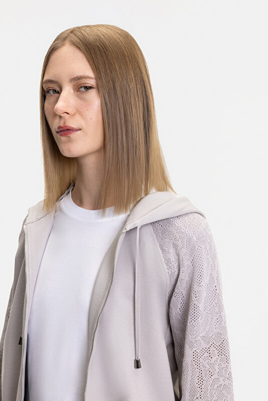 BEIGE HOODIE SWEATSHIRT 3