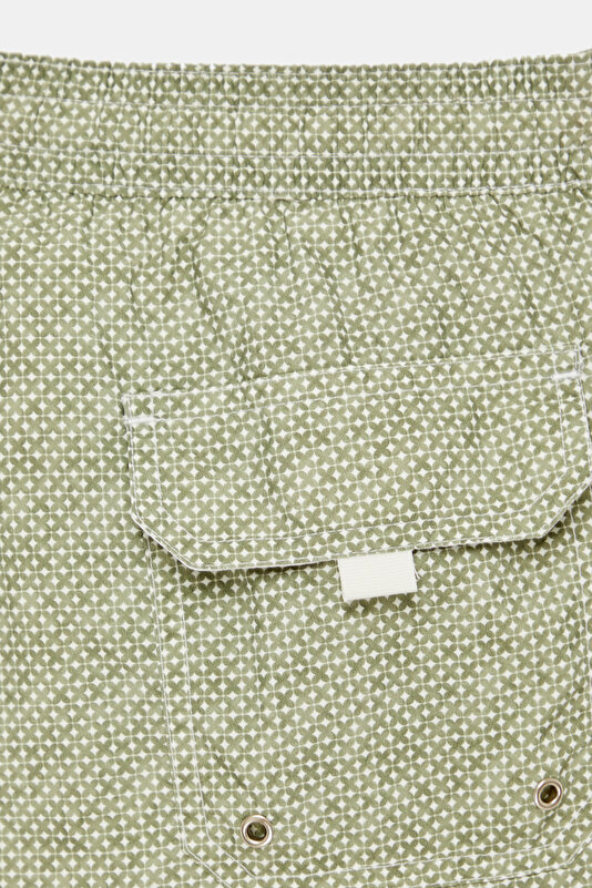 WHITE MICRO PATTERNED SWIMSUIT 3