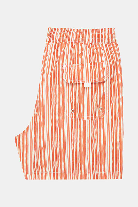 WHITE STRIPED PATTERNED SWIMSUIT 2