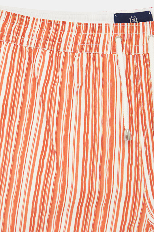 WHITE STRIPED PATTERNED SWIMSUIT 4