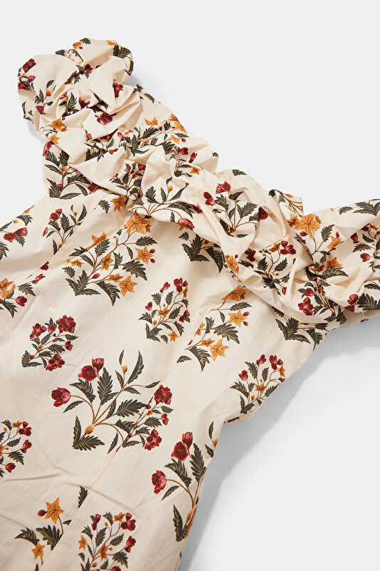 MULTICOLOR FLORAL PATTERN MINI DRESS 3