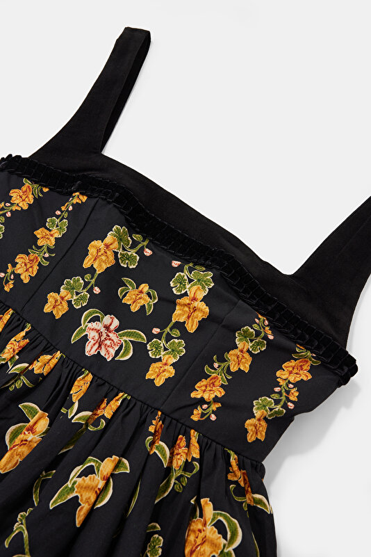 MULTICOLOR FLORAL PATTERN MINI DRESS 3