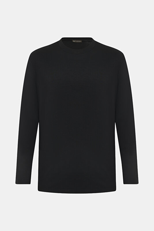 BLACK BICYCLE COLLAR LONG SLEEVE TSHIRT