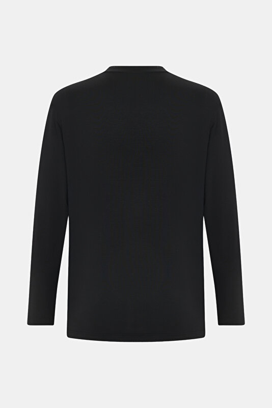 BLACK BICYCLE COLLAR LONG SLEEVE TSHIRT 2