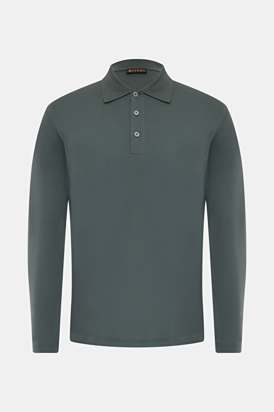 UZUN KOL POLO YAKA T-SHIRT