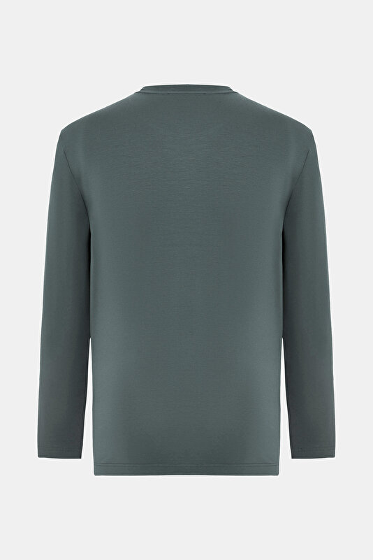 GREEN BICYCLE COLLAR LONG SLEEVE TSHIRT 2