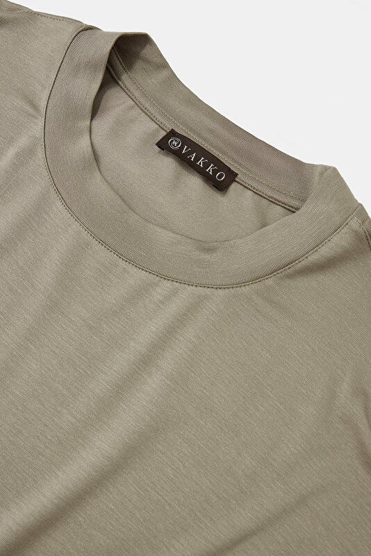 STONE COLOR BICYCLE COLLAR LONG SLEEVE TSHIRT 3