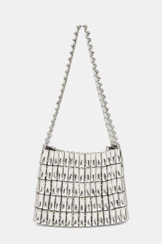 SILVER TEXTURED BAG