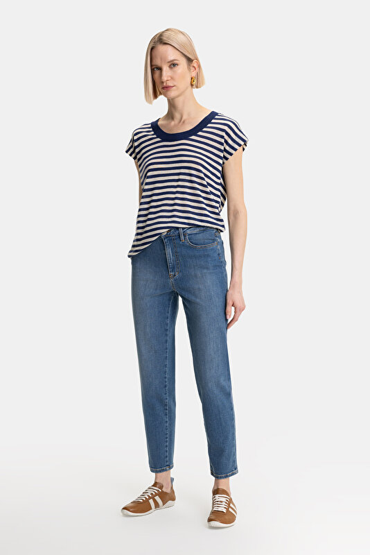 NAVY BLUE V NECK TRICOT 3