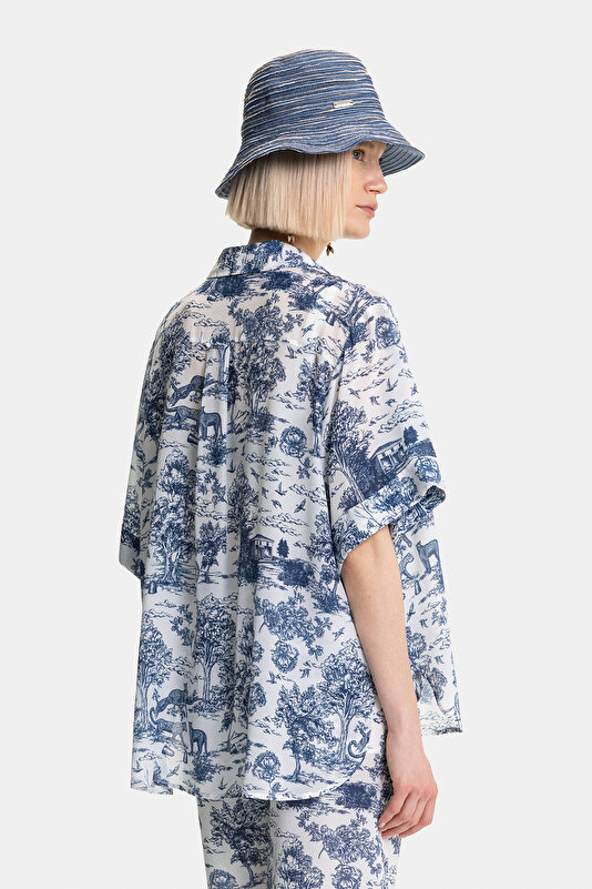 INDIGO SHORT SLEEVE SHIRT 2