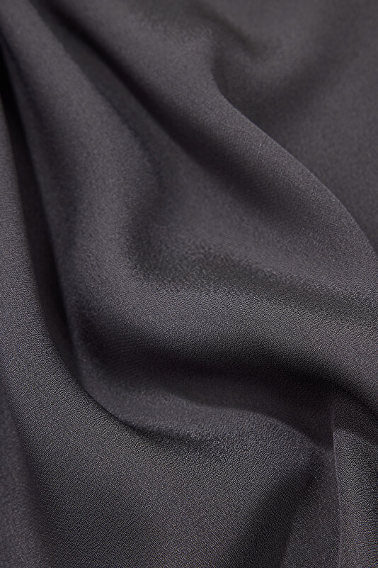 ANTHRACITE UPRIGHT COLLAR LONG SLEEVE BLOUSE 4