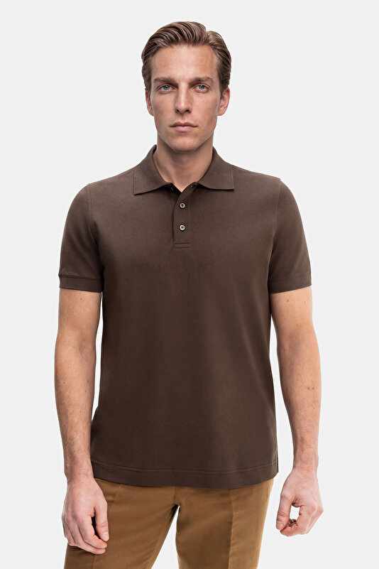 POLO DÜĞMELİ YAKA KISA KOL T-SHIRT