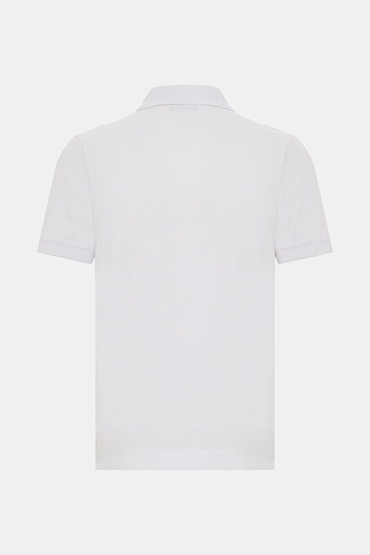 WHITE POLO NECK SHORT SLEEVE TSHIRT 2