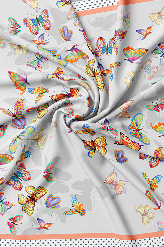 ORANGE ANIMAL FIGURED TWILL GAVROŞ 2