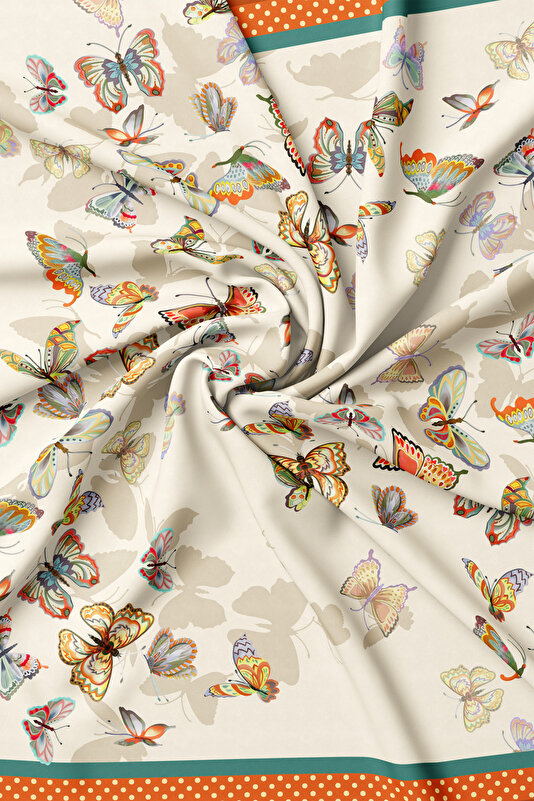 ORANGE ANIMAL FIGURED TWILL GAVROŞ 2