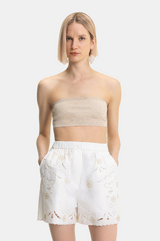 WHITE HIGH WAIST SHORTS 2