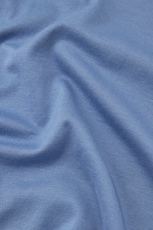 INDIGO POLO NECK SHORT SLEEVE TSHIRT 4