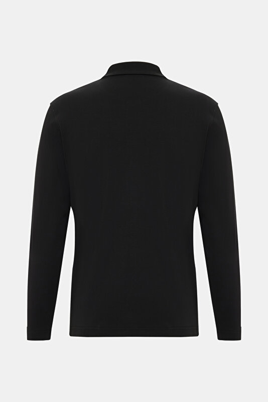 DÜĞMELİ POLO YAKA UZUN KOL T-SHIRT 2