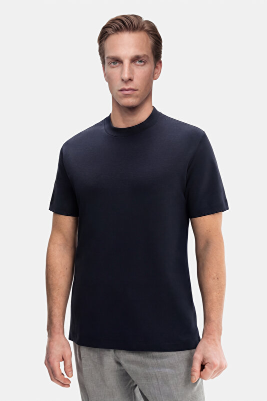 BİSİKLET YAKALI KISA KOL T-SHIRT